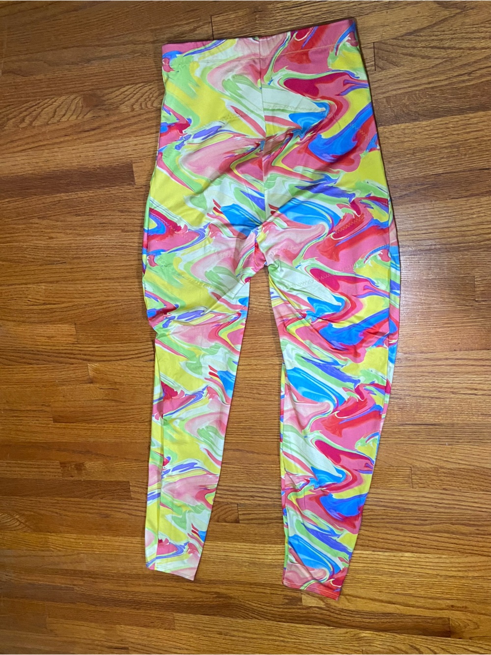 YITTY Shapewear Swirl Marble Print Leggings